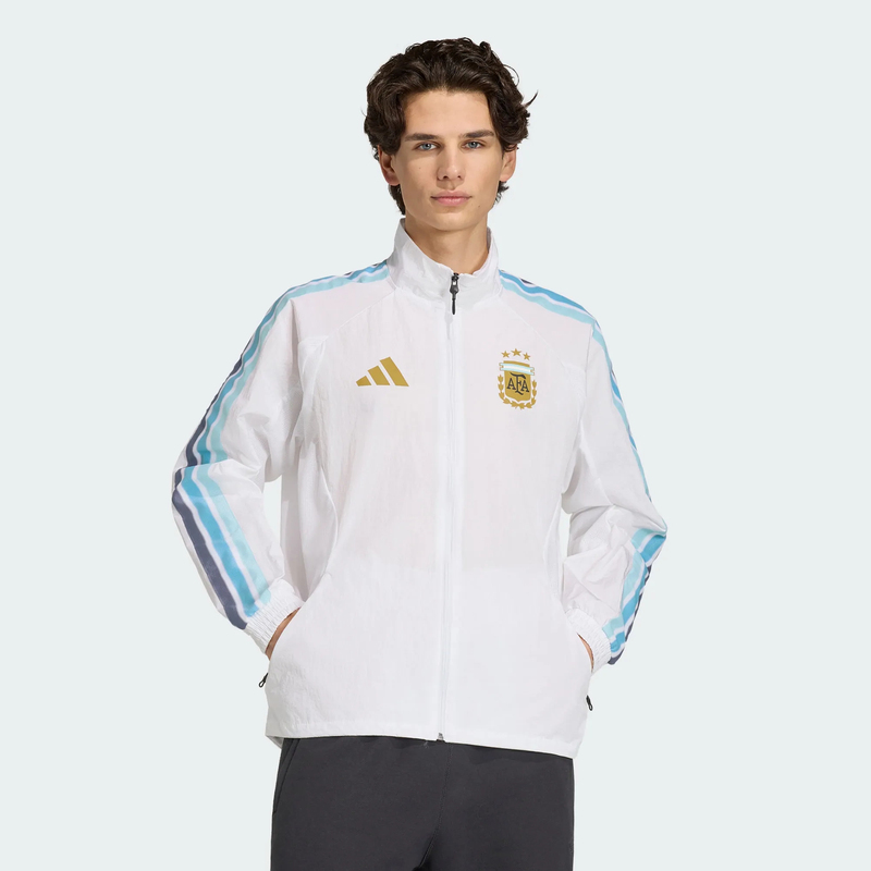 Adidas Argentina Football Casual Culture Stand-Collar Jacket Jz6285