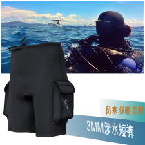 3mm split wetsuit mens warm swimming trunks Womens wetsuit instructor technical diving shorts Snorkeling equipment wetsuit