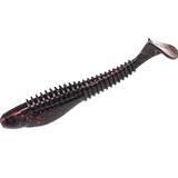 Ужасная приманка мягкая приманка Т-хвост тонкая талия легкая морская вода нести 100 мм7,5 г 6 Большой черный бас из черного ямы