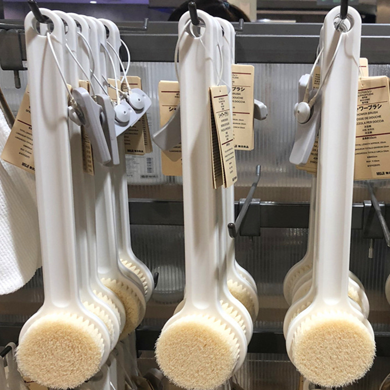 日本製正規品 MUJL バスブラシ ロングハンドル ソフトヘア アーティファクト 背中用ブラシ バスブラシ 背中用ブラシ 背中用ブラシ