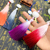 Chinese Wind Gradient Streaming Su Scion handmade material Hanging Ears Fan Pendant clothing Hangover Hanfu Yupei One of the same