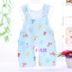 Quần áo trẻ em mùa hè 0-3-6 tháng romper một mảnh nam và nữ vải cotton lụa không tay mỏng mùa hè - Áo liền quần