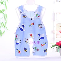 Темно-коричневая пряжка на плечо цельная с капюшоном для собаки синего цвета