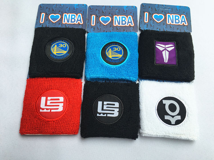 Bóng rổ Thêu Logo Cổ tay Thể thao Thiết bị Bảo vệ Nam và Nữ Bracers Kobe James Curry Durant người hâm mộ cung cấp - Dụng cụ thể thao băng thun khớp gối