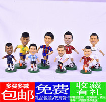 Football star doll doll model Messi Neymar Cristiano Ronaldo star doll ornaments Hand-made gifts souvenirs