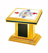 Thickened high-grade floor light box Hotel lobby light box Titanium horizontal light box Shopping mall display table Index table