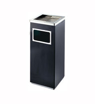 Stainless steel trash can Hotel trash can lobby Vertical trash can Shopping mall trash can Indoor peel box