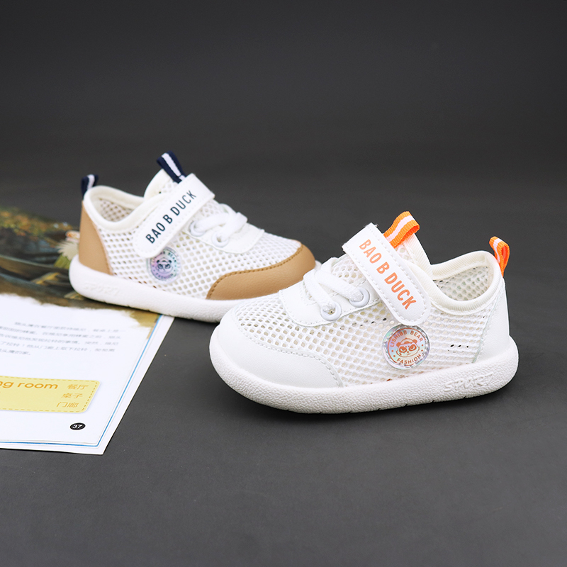 Baby Toddler Shoes, Spring and Summer Models, Soft-Soled Non-Slip Shoes for Infants Aged 1-2 to 3 Years Old, Boys and Girls, Hollow Mesh Sneakers