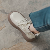 Martens, Tide, белые короткие сапоги в английском стиле на платформе, из натуральной кожи, коллекция 2023 года, подходят для весны и осени, в британском стиле, очень толстая массивная платформа