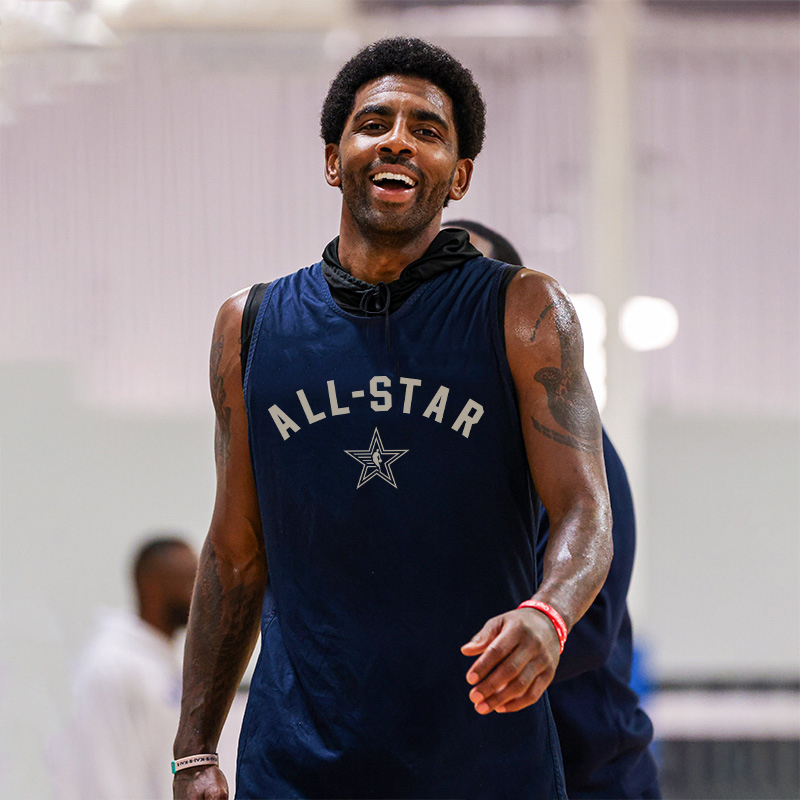 All-Star Irving Tank Top Shooting Training Uniform American Basketball T-Shirt Quick-Drying Men's Sports Jersey Summer Sleeveless Top All-Star Irving Tank Top Shooting Training Uniform American Basketball T-Shirt Quick-Drying Men's Sports Jersey Summer Sleeveless Top