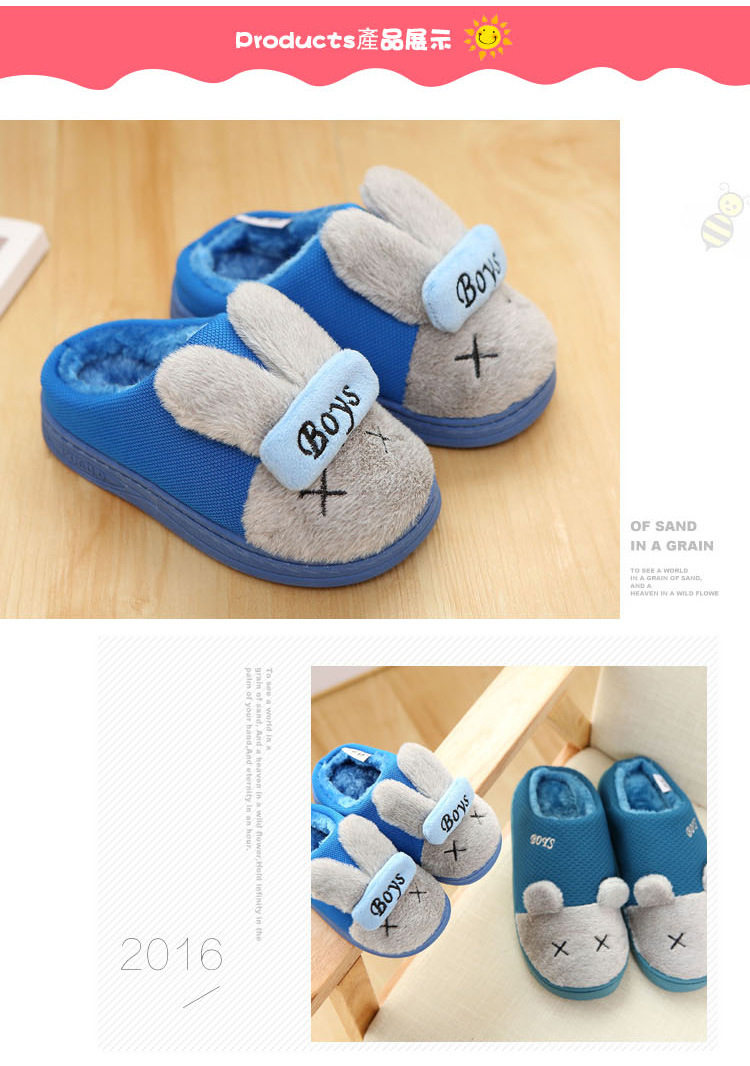 Chaussons enfants en autre pour hiver - semelle caoutchouc antidérapant - Ref 1032195 Image 19