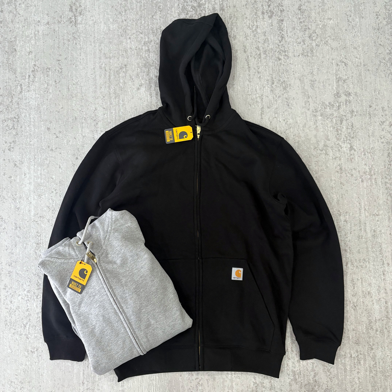 In-Stock Genuine Carhartt K122 Carhartt Main Line Fleece-Lined Zip-Up Hoodie Sweatshirt