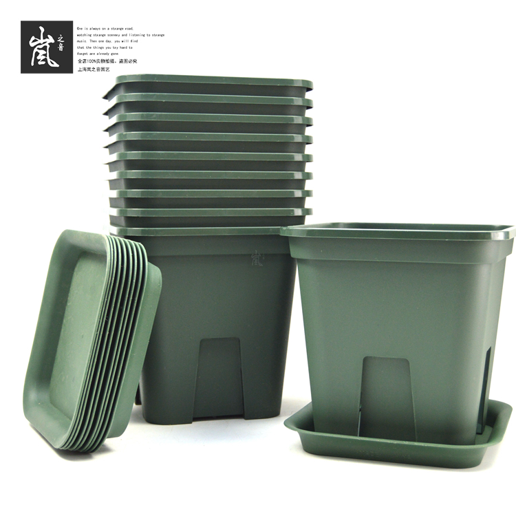 Set menu! (10 PCS)FLP square root control flowerpot No. 2 rose plant Gallon plant flowerpot