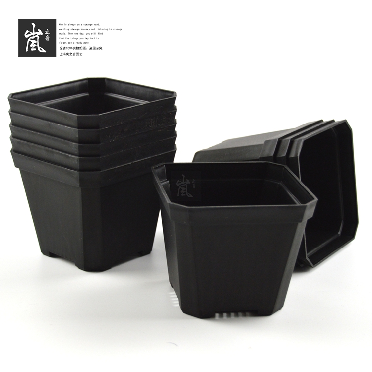 Voice of Lan ̶reinforced the special thickness of 10cm large basin black and white plastic basin , about 35 grams heavy