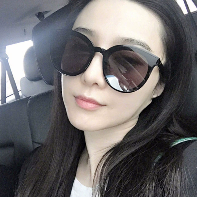 2018 cổ điển ladies big hộp sunglasses sunglasses sunglasses Hàn Quốc phiên bản của xu hướng của UV điều khiển gương mặt tròn kính mắt