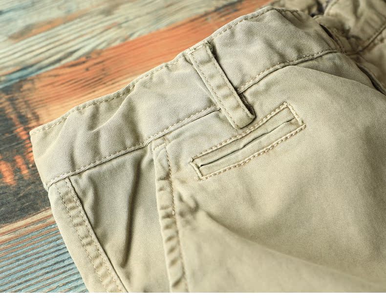 Sasa son wash cũ xu hướng quần nam phiên bản Hàn Quốc nhiều túi quần nam giản dị - Crop Jeans quần áo thể thao