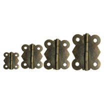 (10 matching screws) antique butterfly small synthetic leaves five gold accessories lace hinge hinge wooden case 180 degrees