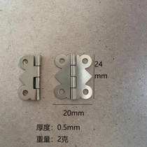 (10) Stainless Steel Gift Box Hinge Handmade Small Wood Case Hinge Butterfly Bird Cage Hinge Small Hinge 180