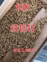 Pure copper furniture Hinge Accessories Trim Antique Small Brass Nail head copper nail 6 8 10 13 16mm