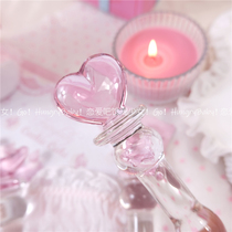 Love bar glass crystal pink love star moon cute fairy magic wand G-spot vestibule masturbation stick fun