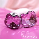 Любовь!Экспорт редких персиковых котлетов Diamond Diamond Cat Metal Anal Anal Plugck Arvension Alternative Sex Toys