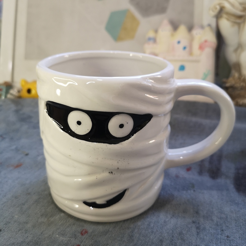 Ink Porcelain, Ceramic Crafts, Ceramic Halloween Cups, Water Cups, Mugs, Coffee Cups