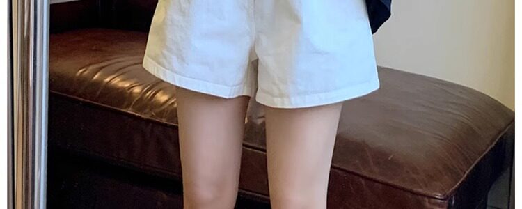 孕妇裤子夏季薄款小个子牛仔阔腿短裤宽松外穿大码休闲打底裤夏装 — 34