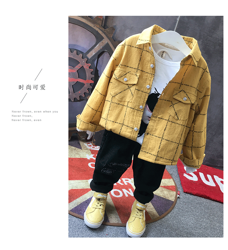 Zhongda trẻ em mùa thu đông mẫu cộng với áo nhung cotton lưới trẻ em ấm áo dày cậu bé áo trẻ em