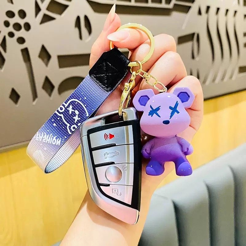 2025 New Chameleon Bear Keychain Exquisite Car Key Pendant for Men and Women Key Chain &4
