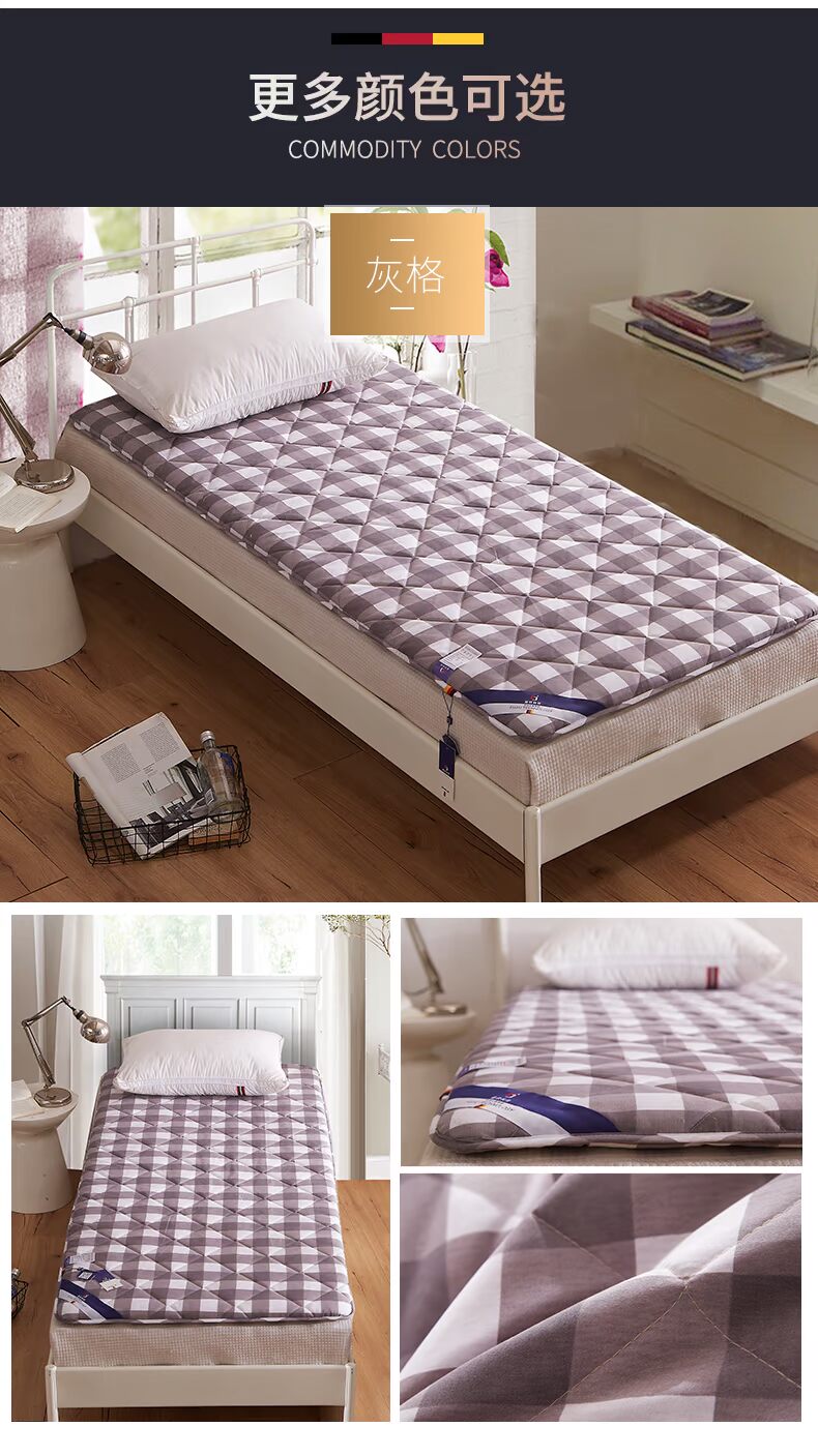 Nệm sinh viên 0,9m giường lanh phòng ngủ chăn 2 m pad được làm dày 90x200cm nệm giường - Nệm đệm 1m