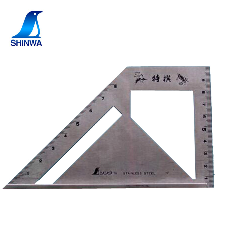 Japan Shinwa Affinity Measuring Tool 62081 Stop Type Right Angle Ruler 45 ° Steel Angle Ruler 90 ° Angle Square-Taobao