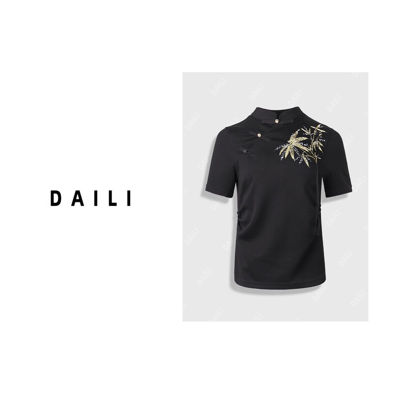 Deli's New Fashionable National Style Casual Short-Sleeved Chinese-Style Shirt Dl2403024