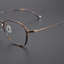 High-order light luxury tortoiseshell 9g Ultra-Lightweight Block designer glasses men and women face may be high-degree