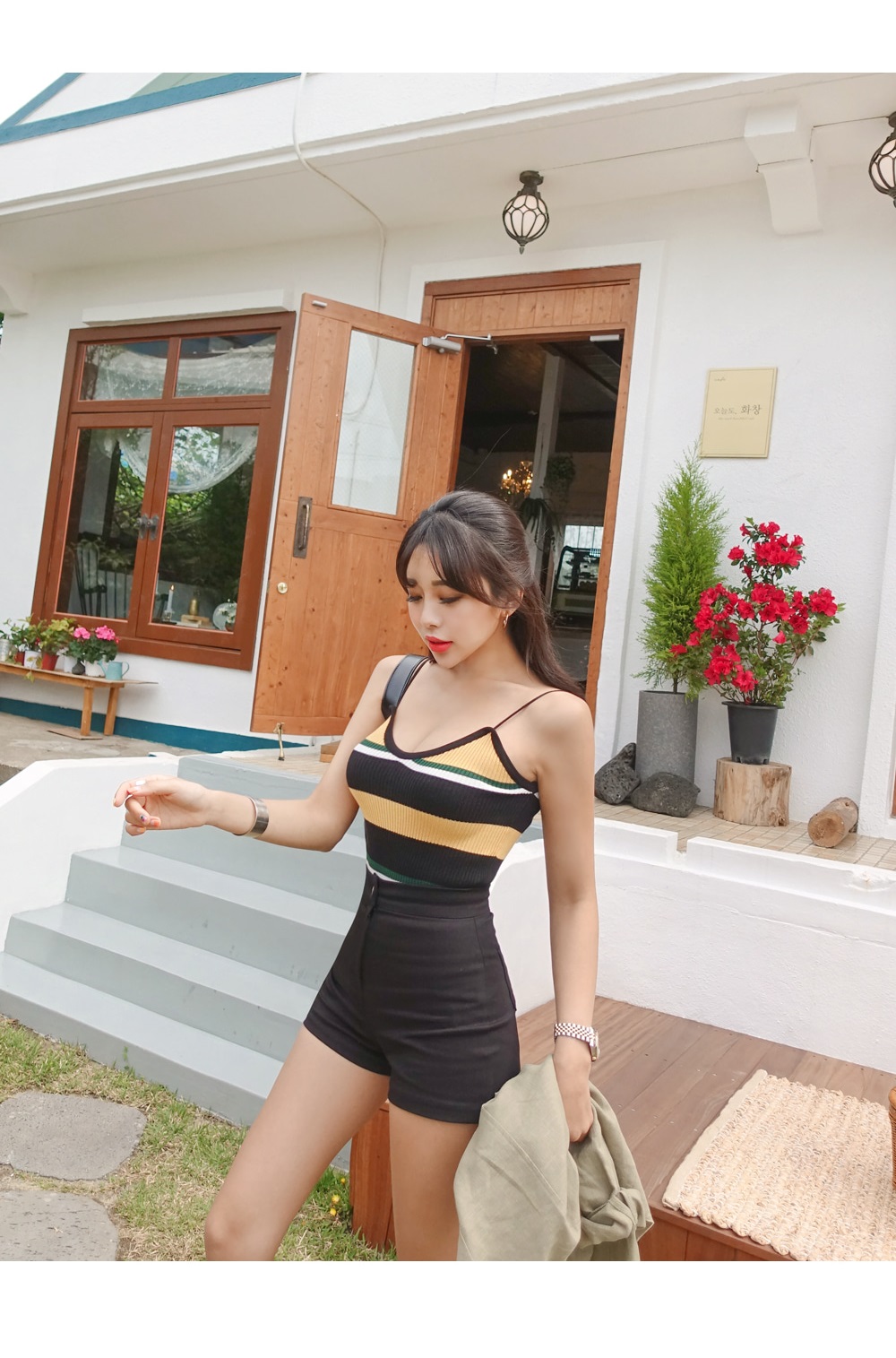 Quần legging cotton có thể mặc bên ngoài 2018 mới khóa một túi thun thun hông nóng quần short bó sát nữ mùa hè quần ngố nữ đẹp