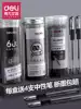 Deli Refill 0 5 Black gel Refill Full needle tube bullet refill Black pen refill 0 38 refill Black 0 35 Red black refill Replacement quick-drying gel refill Gel refill core