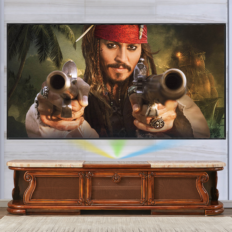 Laser Special TV Cabinet Eurostyle Projection Short Charred 4K Home Solid Wood Villa Large Terrace Number Intelligent Laser TV Cabinet