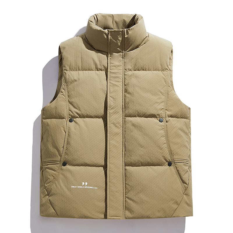 2025 Autumn/Winter Men's down Vest Jacket Korean Style Fashion Trend Versatile Thickened Warm Sleeveless Jacket 2025 Autumn/Winter Men's down Vest Jacket Korean Style Fashion Trend Versatile Thickened Warm Sleeveless Jacket