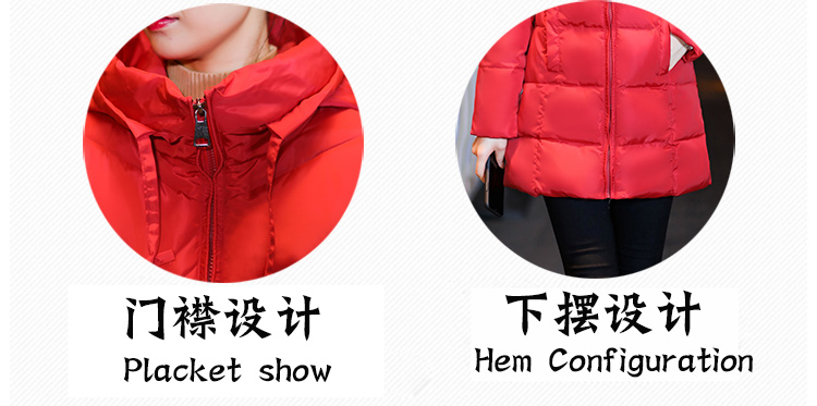 Áo khoác cotton mùa Hàn Quốc phiên bản 2018 mới xuống đệm bông nữ dài Phần áo khoác cotton mỏng mùa đông dày mẫu áo phao nữ đẹp 2020