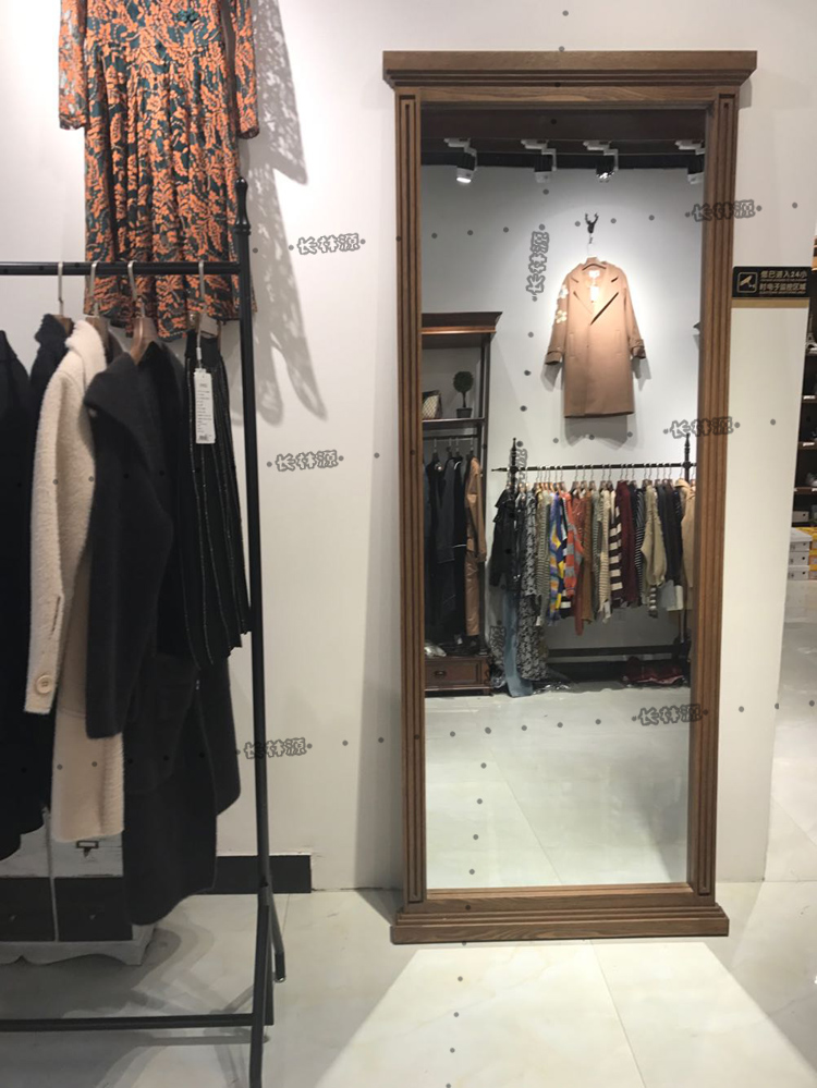 Full-body Mirror Clothing Shop Retro Conspiculean Full-body Mirror Eurostyle Beauty Hair Mirror Women's Clothing Shoes Shop Online Red Floor Mirror Full Body Mirror