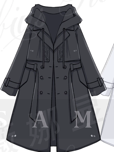 Готовый товар|FF14 Тренч Чжибианская космическая битва 𢧐Ши 14 периферийное повседневное пальто древних людей серого и белого цвета