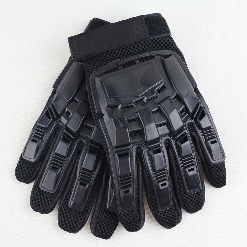 Touch Screen Exoskeleton Tactical Explosion Protection Gloves half finger Sheep Leather Outdoor Riding Special Soldier's Wear Training Patrol