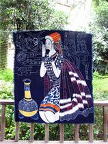 New ethnic style batik hanging cloth painting Guizhou batik ethnic minority characteristic craft handmade fabric wall painting