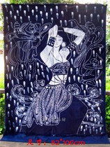 New hot selling Guizhou Miao batik painting hanging cloth ethnic wind pure cotton cloth home bar restaurant decoration gifts