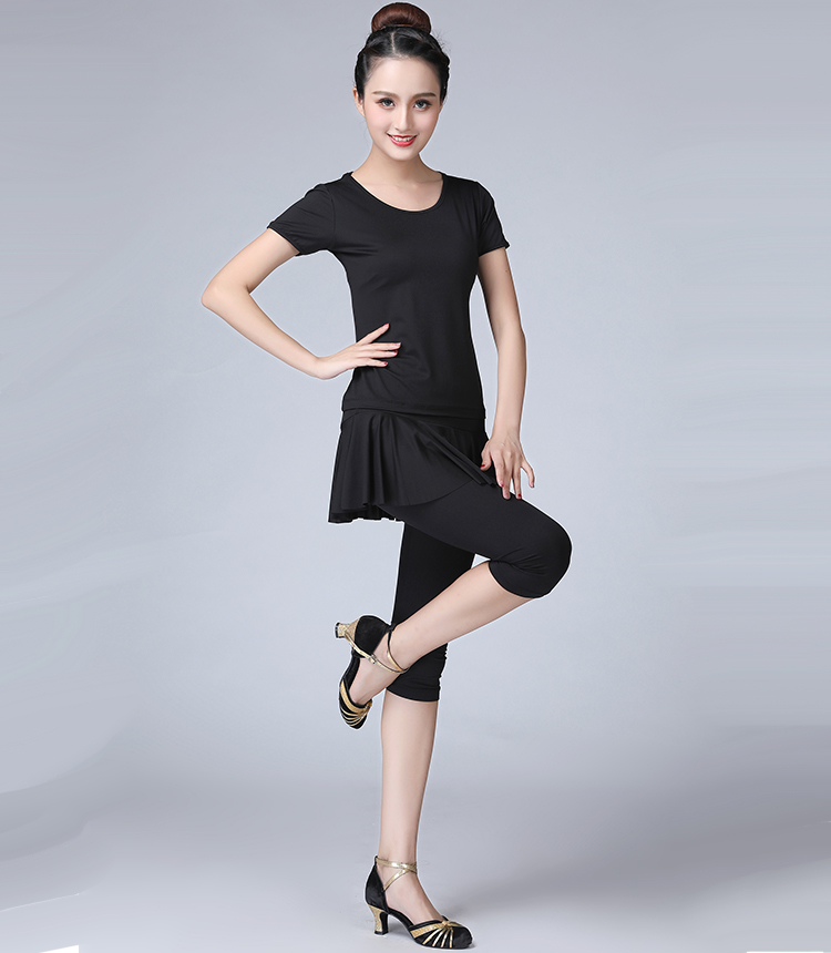 Trang phục khiêu vũ mùa hè và mùa thu vuông 2019 mới quần váy bảy điểm nữ quần short Latin váy khiêu vũ thực hành quần khiêu vũ - Khiêu vũ / Thể dục nhịp điệu / Thể dục dụng cụ váy nhảy dancesport trẻ em