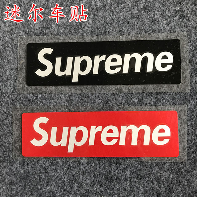 supreme reflective sticker