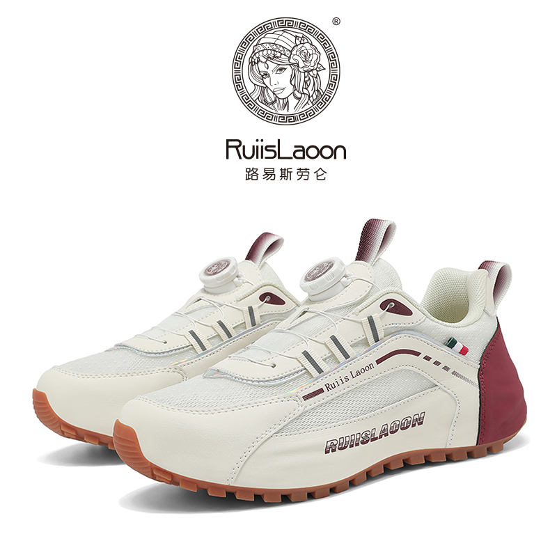 French Louis Lauren Para Shoes with Rotating Buckle, Breathable Mesh, Soft Elastic, Non-Slip, Unisex Couple Shoes