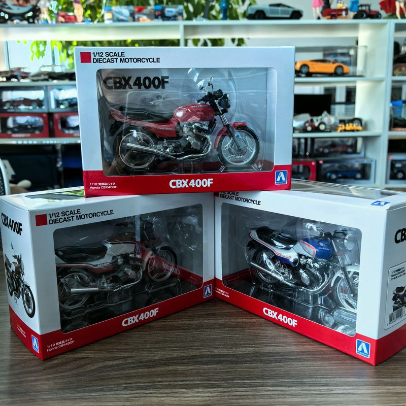 Qingdao Society 1:12 Honda Cbx400F Motorcycle Simulation Alloy Motorcycle Model Collection Display Ornament