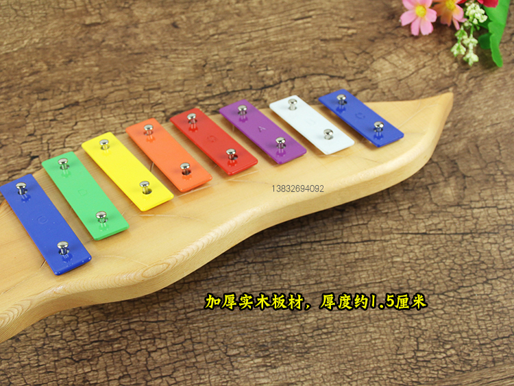 Đàn piano cầm tay 8 tông màu jingle octave ukulele Orff trẻ em bộ gõ giáo dục sớm đồ chơi piano thép đồ chơi âm nhạc cho bé