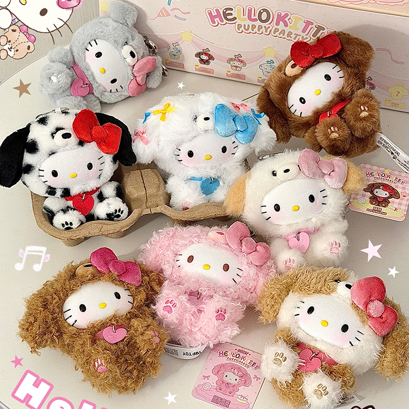 Toptoy Hellokitty Puppy Party Plush Blind Box Hello Kitty Doll Girl's Birthday Gift