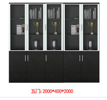 Office furniture Board file cabinet boss desk bookcase high cabinet floor cabinet display cabinet display cabinet Qingdao high cabinet